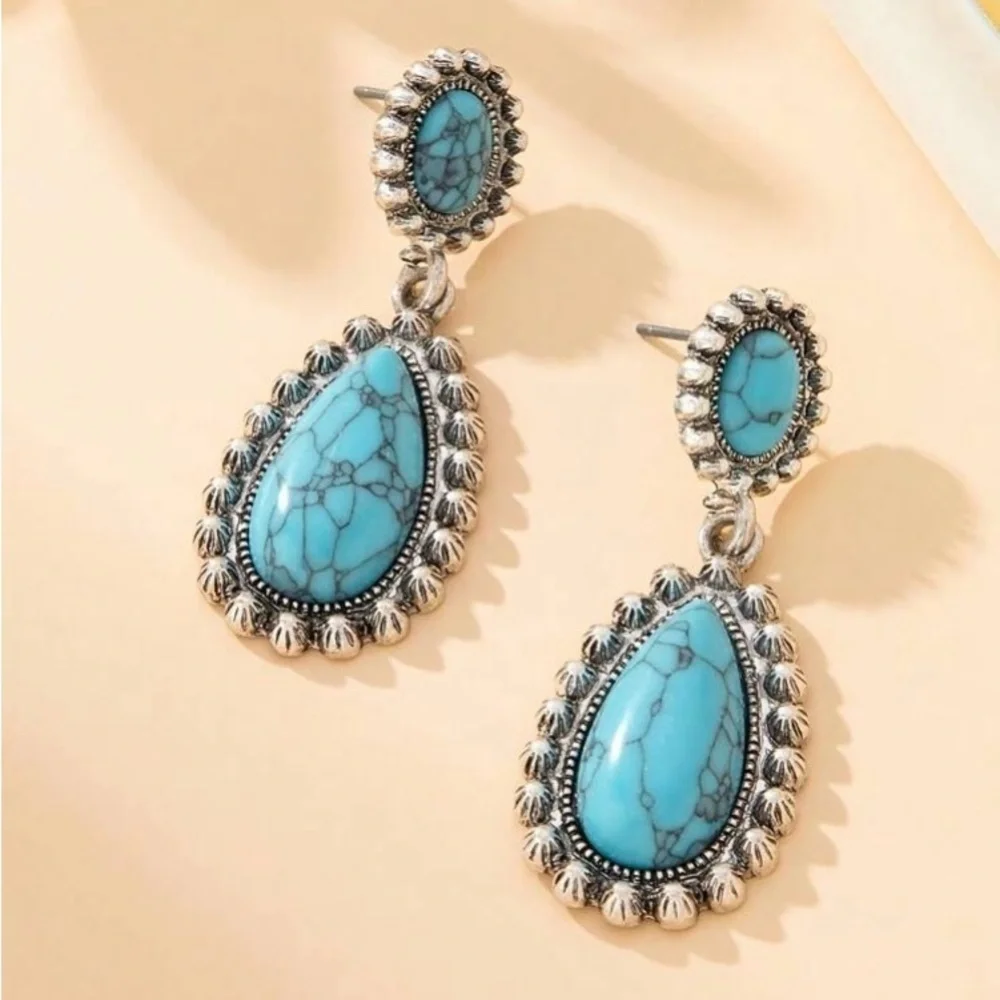 Turquoise Water Drop Earrings